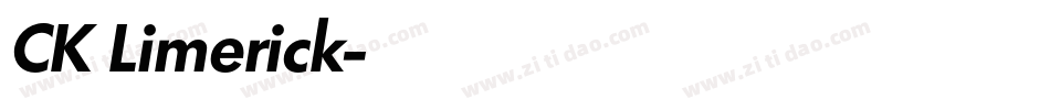 CK Limerick字体转换